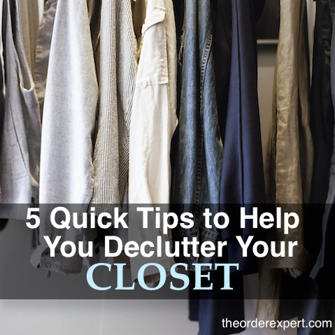 decluttering closet tips